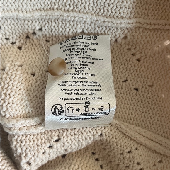 Sezane Jack Cardigan Ecru - Size L - Picture 8 of 11